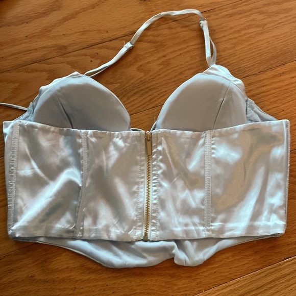 Blue  corset crop top - Picture 2 of 2